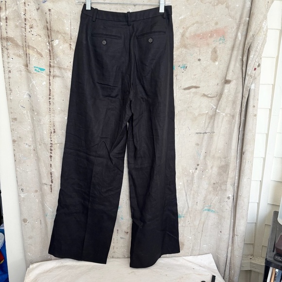 J Crew Wide-Leg Essential Pant in Linen - Picture 5 of 6